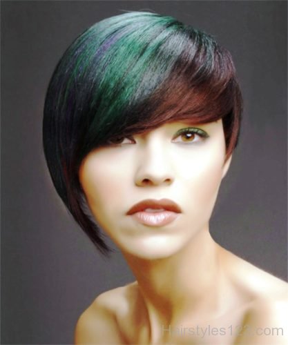 Ombre Colored Bob