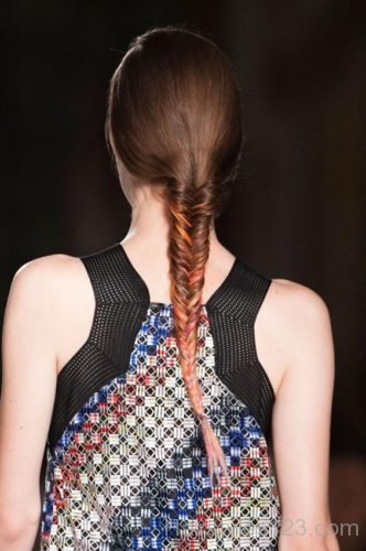 Ombre fishtail