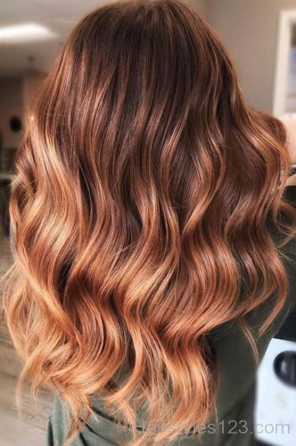 Peachy Fall Hair