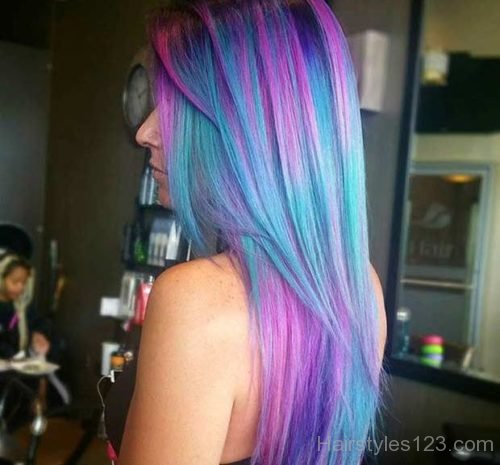 Pink and Blue Hair
