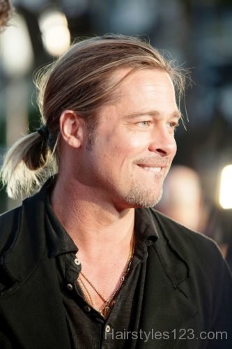 Ponytail Brad Pitt