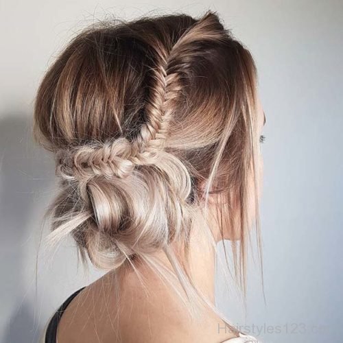 Relaxed Fishtail Updo