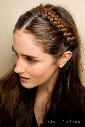 Round braid with Long hair