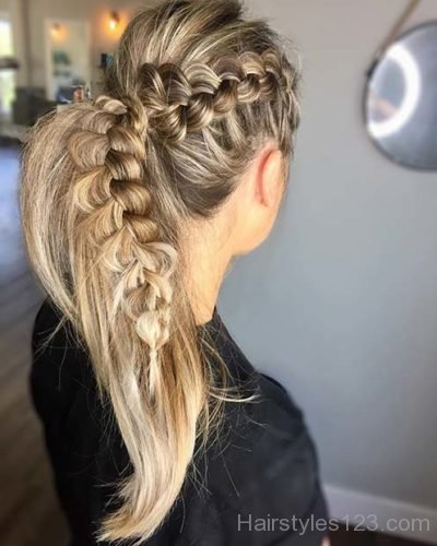 Side Braid Ponytail