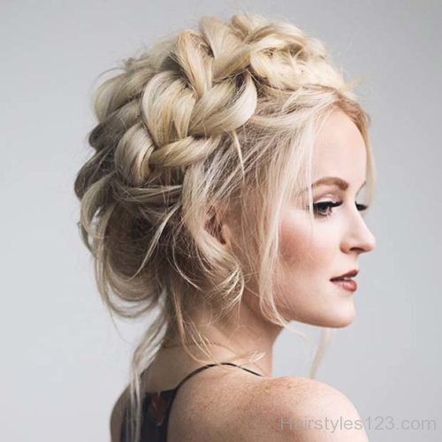 Stunning braided hairstyle