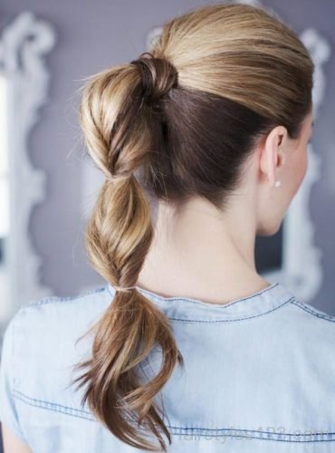 Stylish Twisted Ponytail