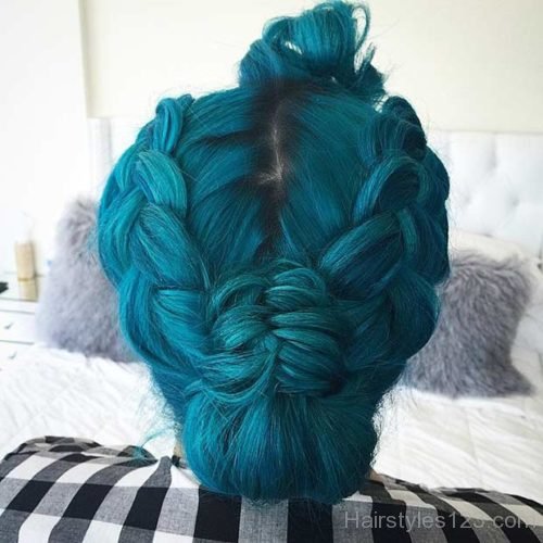 Teal Green Hair