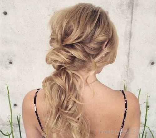 Tousled Low Ponytail