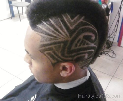 Tribal Mohawk haircut