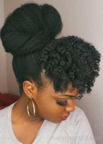 Updo for Natural Hair