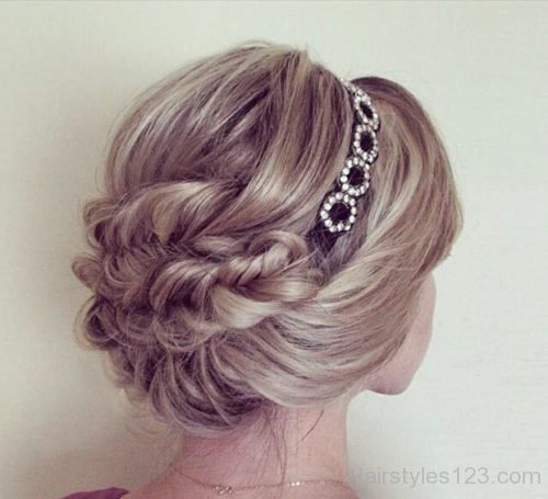 Updo with Headband