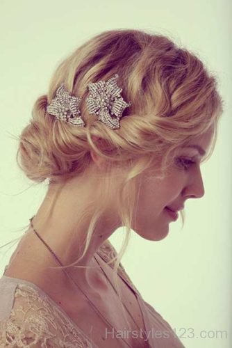 Updo with Headpieces