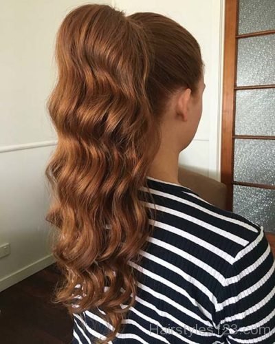 Wavy High Ponytail