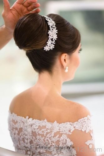 Wedding bridal updo