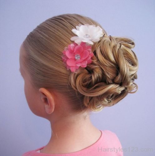 kids updo hairstyle