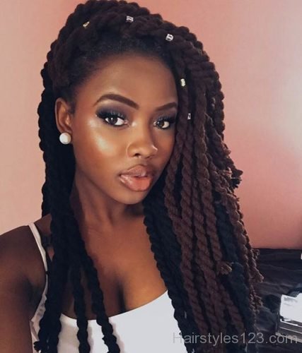 stunning crochet twist hairstyle