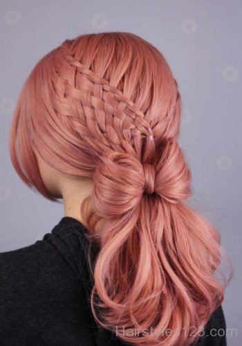 waterfall braid hairstyle