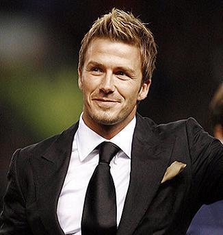 David Beckham Wavy Hairstyle